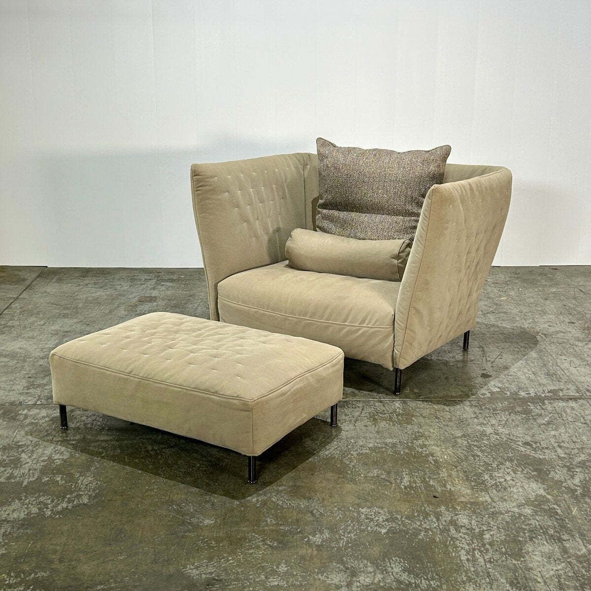 Quilt Armchair & Footstool By Saba Italia photo furniture