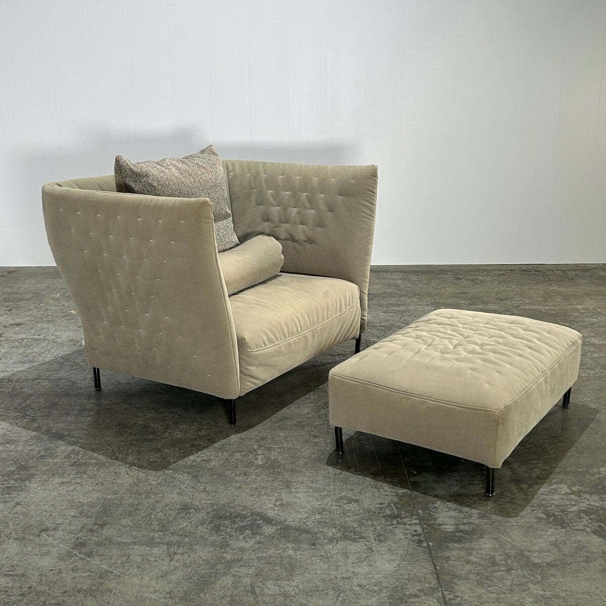 Quilt Armchair & Footstool By Saba Italia photo 1850.0