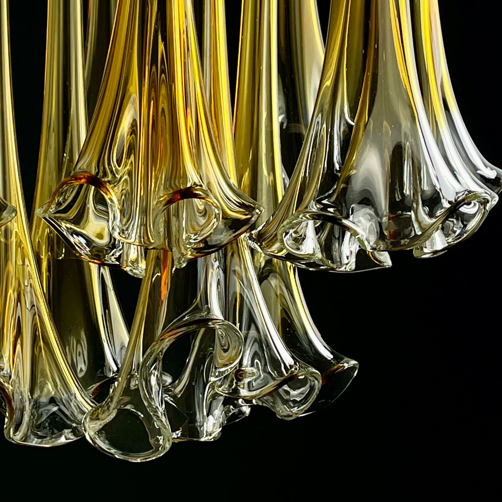 Original Murano Chandelier Calla Lily By Venini, Italy 1960s photo buy