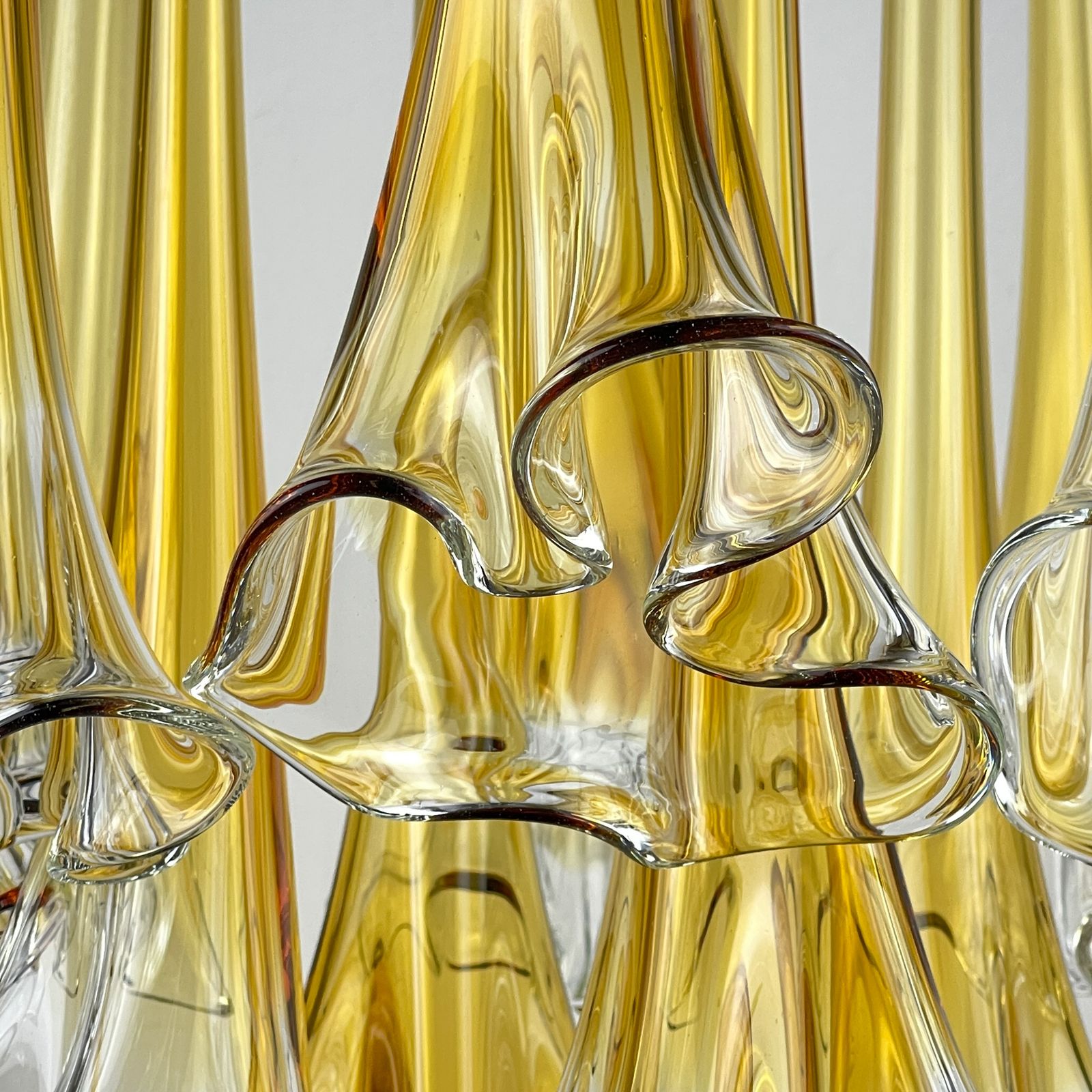 Lighting Original Murano Chandelier Calla Lily By Venini, Italy 1960s photo
