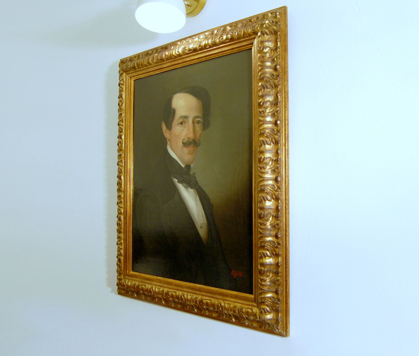 Emilio Galli ( XX ) Oil On Canvas   Portrait Of Gaetano Donizetti photo 2500.0