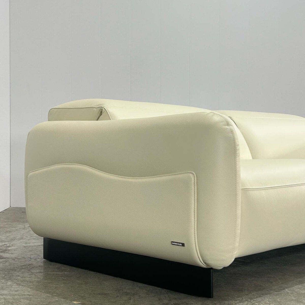 Roche Bobois Opale Leather Sofa By Maurizio Manzoni photo vinterior