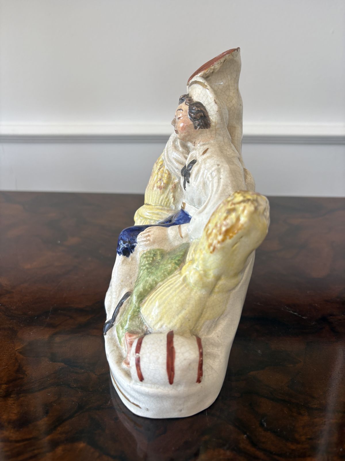 Antique 19th Century Staffordshire Flatback Figure photo vintage