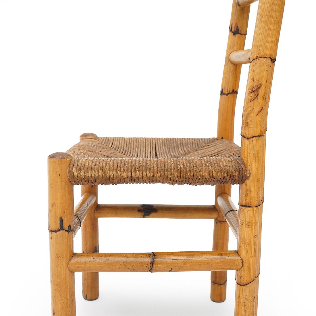 4 Chairs In Rattan And Woven Straw, 1960s photo 1125.0