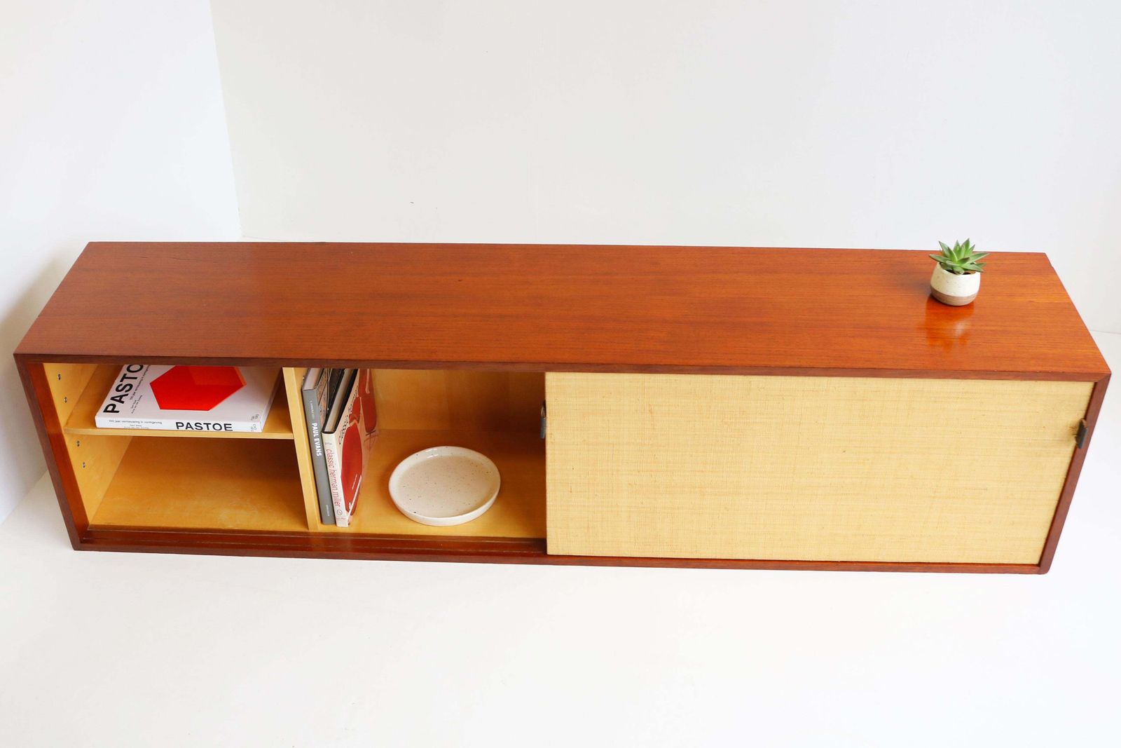 Zwevend Dressoir Model: 123 Van Florence Knoll Voor Knoll 1960 Zeegras Teak photo Meubels
