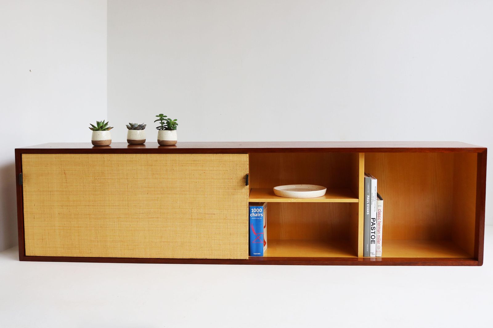 Zwevend Dressoir Model: 123 Van Florence Knoll Voor Knoll 1960 Zeegras Teak photo vinterior