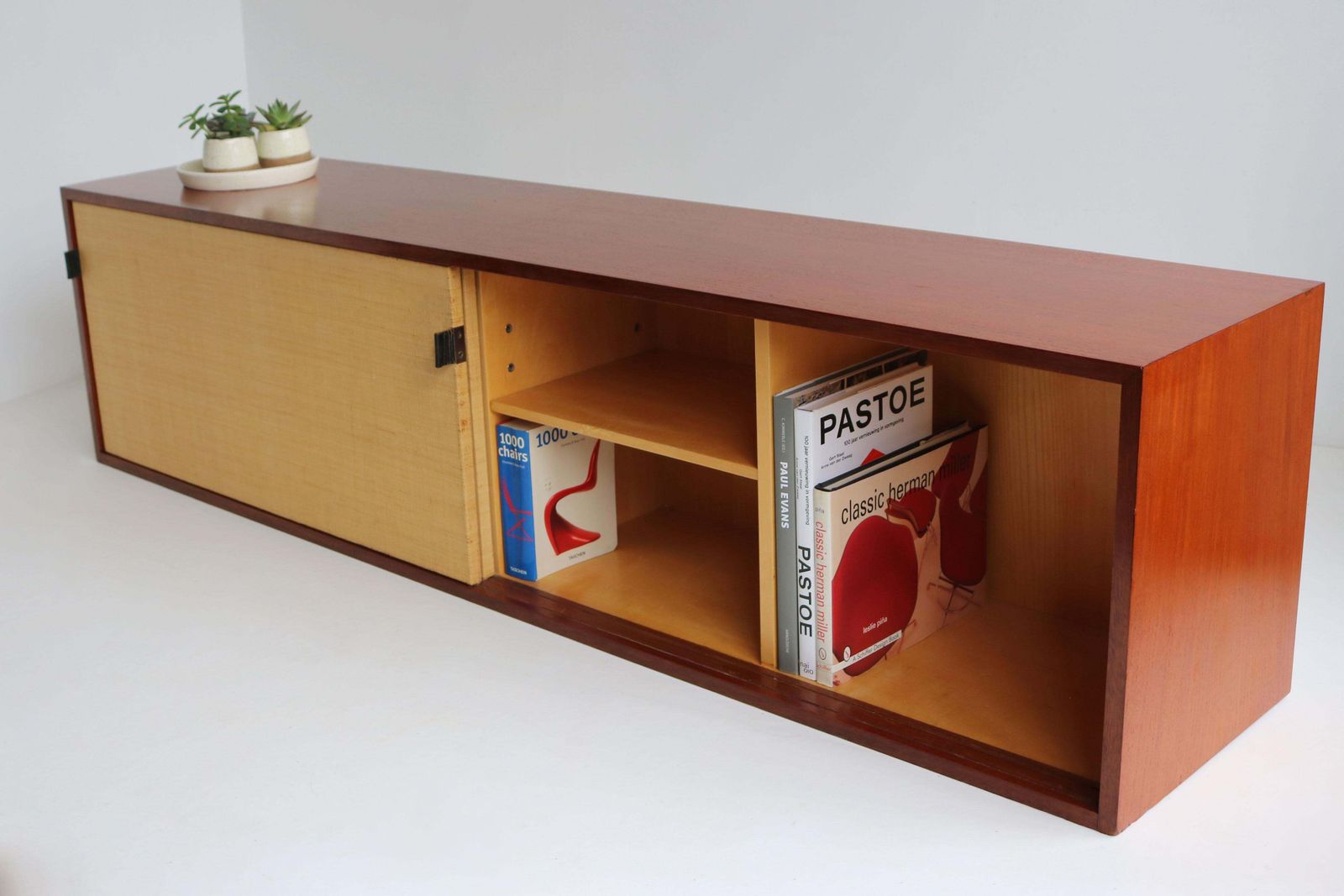 10360.0 Zwevend Dressoir Model: 123 Van Florence Knoll Voor Knoll 1960 Zeegras Teak photo