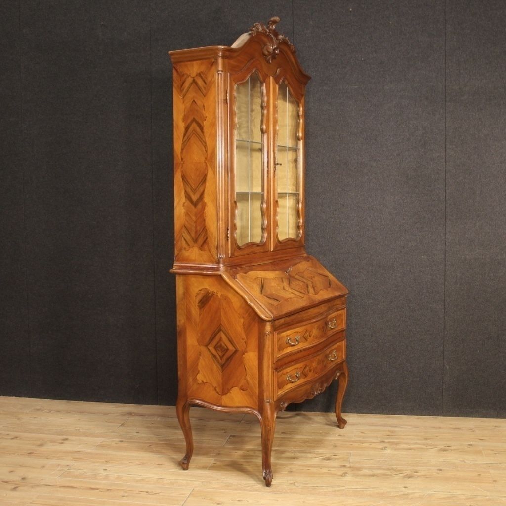 Elegant Double Body Display Cabinet Trumeau From The 1950s photo vinterior