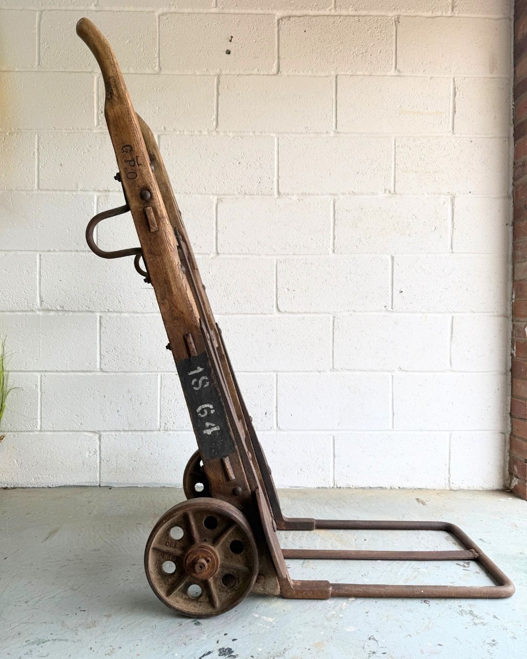 Rare Genuine British Post Office Industrial Sack Barrow Or Truck, Ideal Decor Piece Or Prop, C 1950s photo furniture