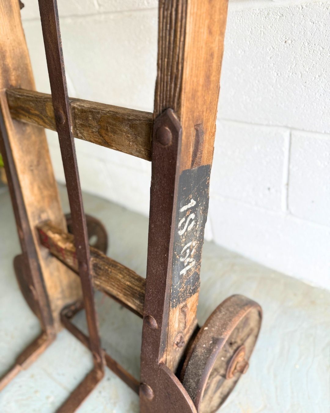 Rare Genuine British Post Office Industrial Sack Barrow Or Truck, Ideal Decor Piece Or Prop, C 1950s photo vinterior
