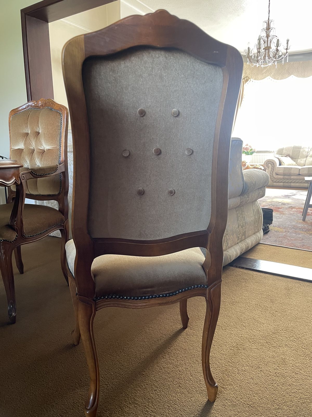Italian Baroque Style  Furniture 12 Seater Table And Chairs photo vinterior