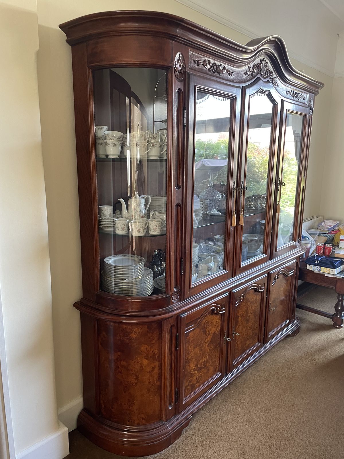 Italian Baroque Glass Dresser photo Furniture