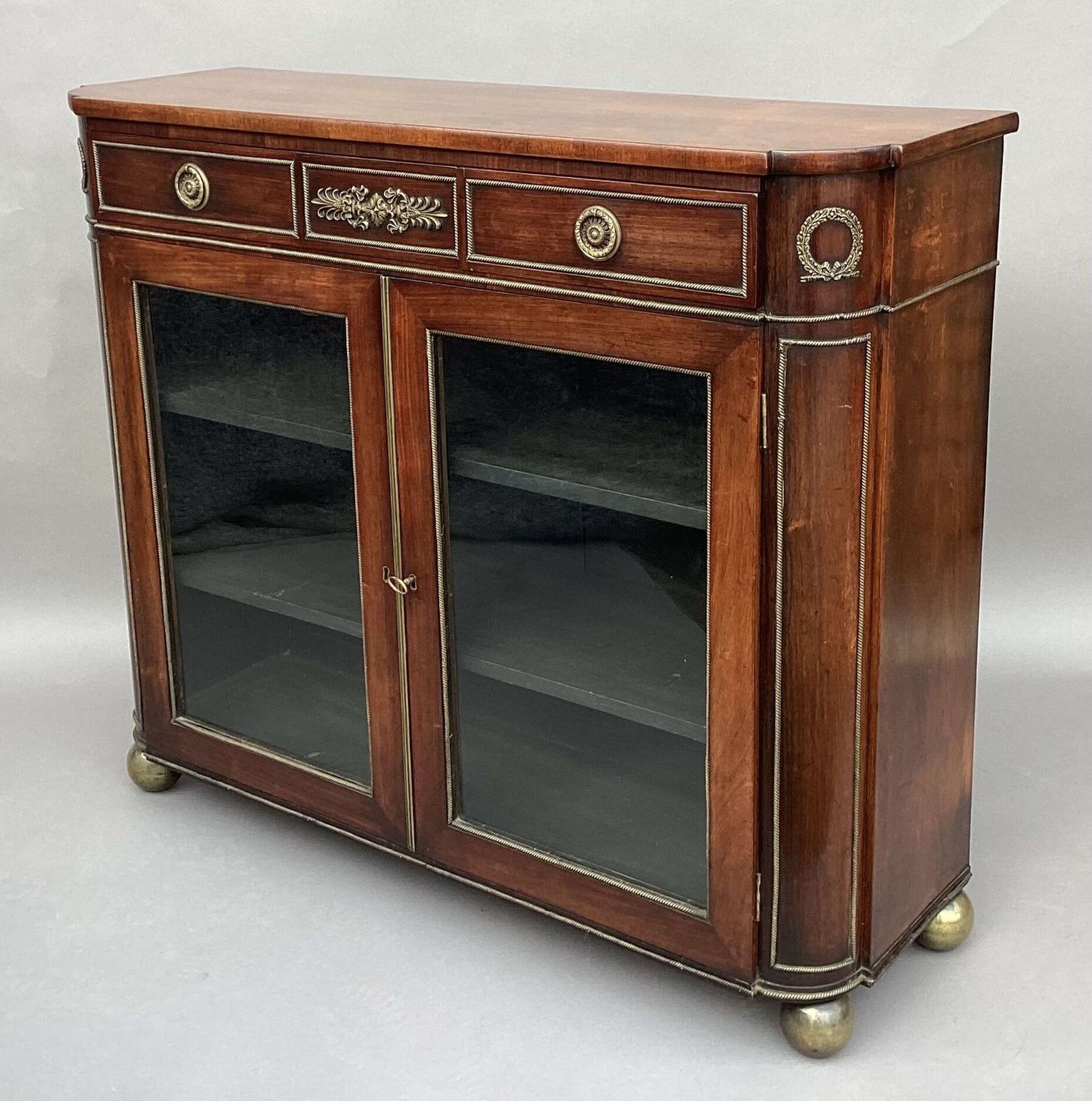 Good Regency Rosewood And Gilt Brass Mounted Side Cabinet photo for sale