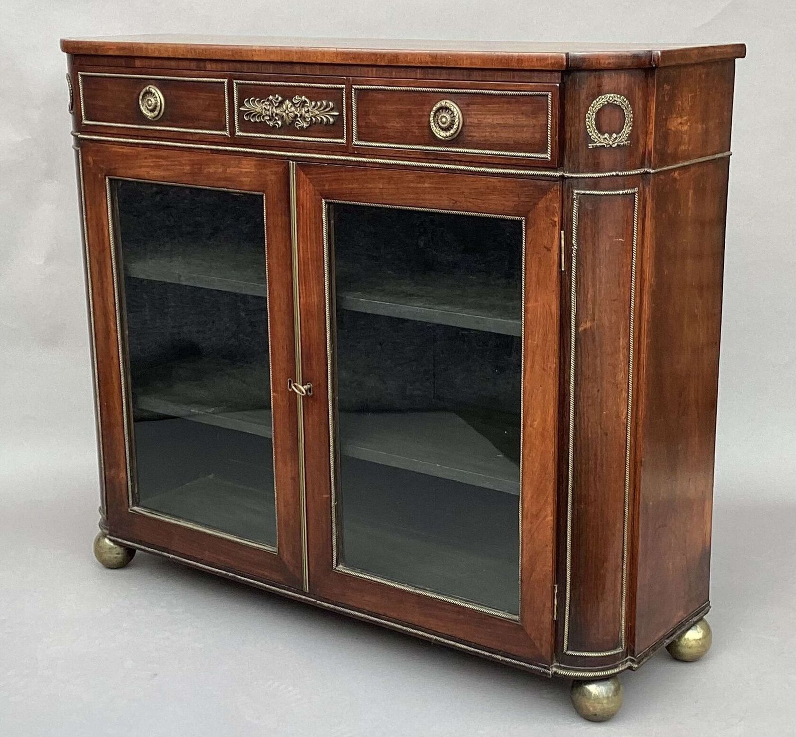 Good Regency Rosewood And Gilt Brass Mounted Side Cabinet photo buy