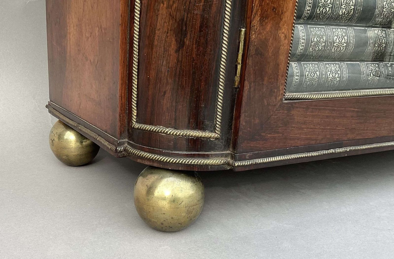 Good Regency Rosewood And Gilt Brass Mounted Side Cabinet photo vintage