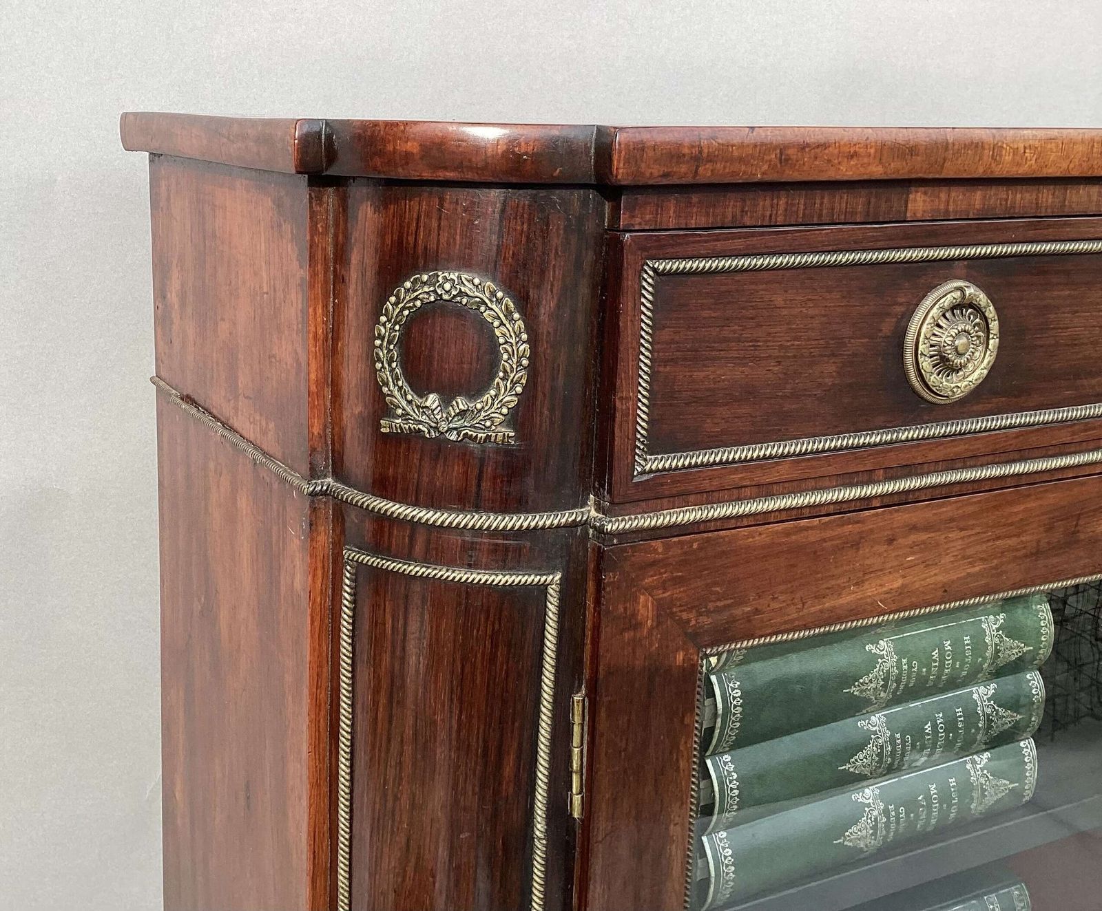 3575.0 Good Regency Rosewood And Gilt Brass Mounted Side Cabinet photo
