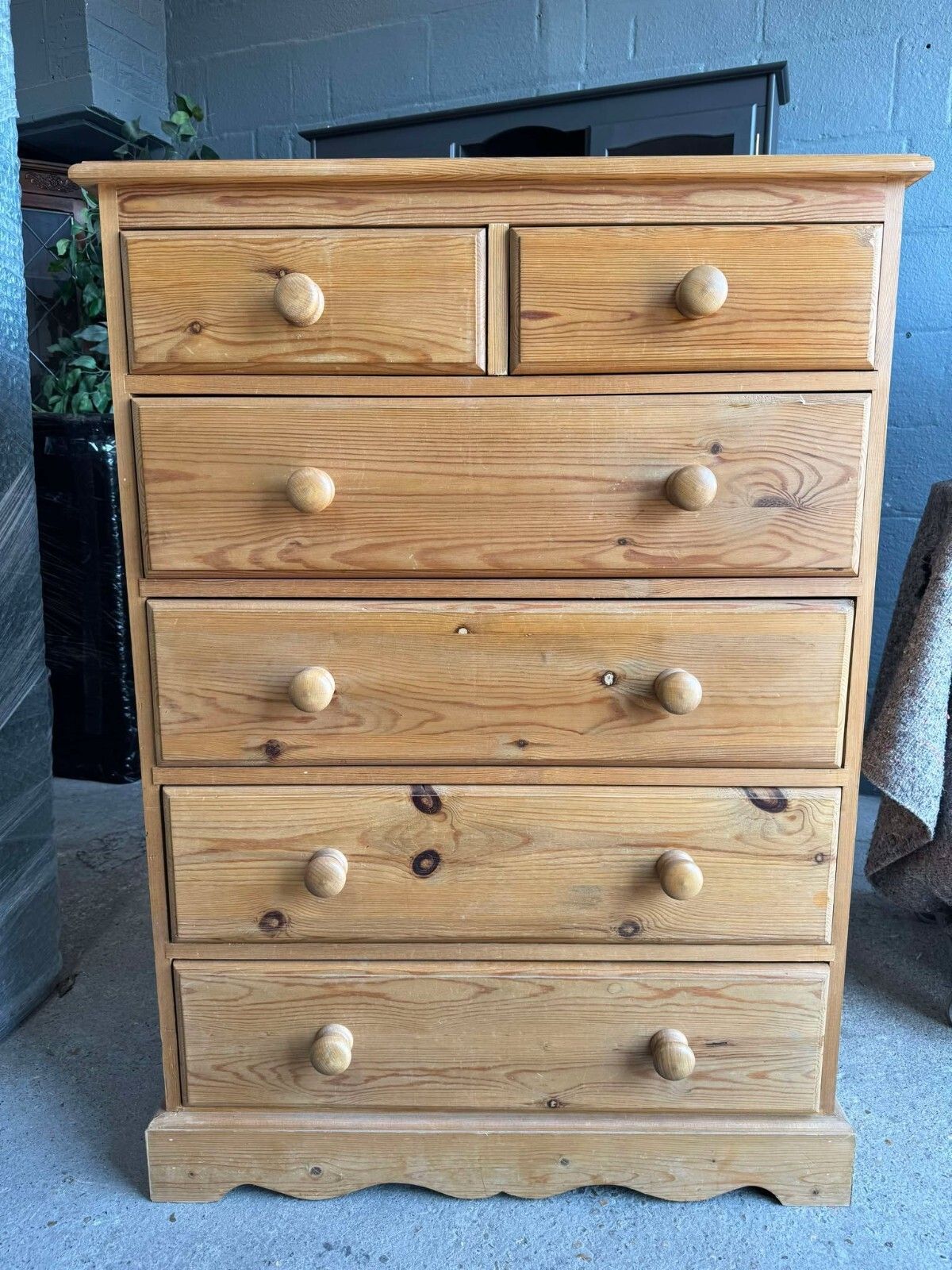Quality Solid Pine Chest Of Drawers Ready To Upcycle In Fusion Paint