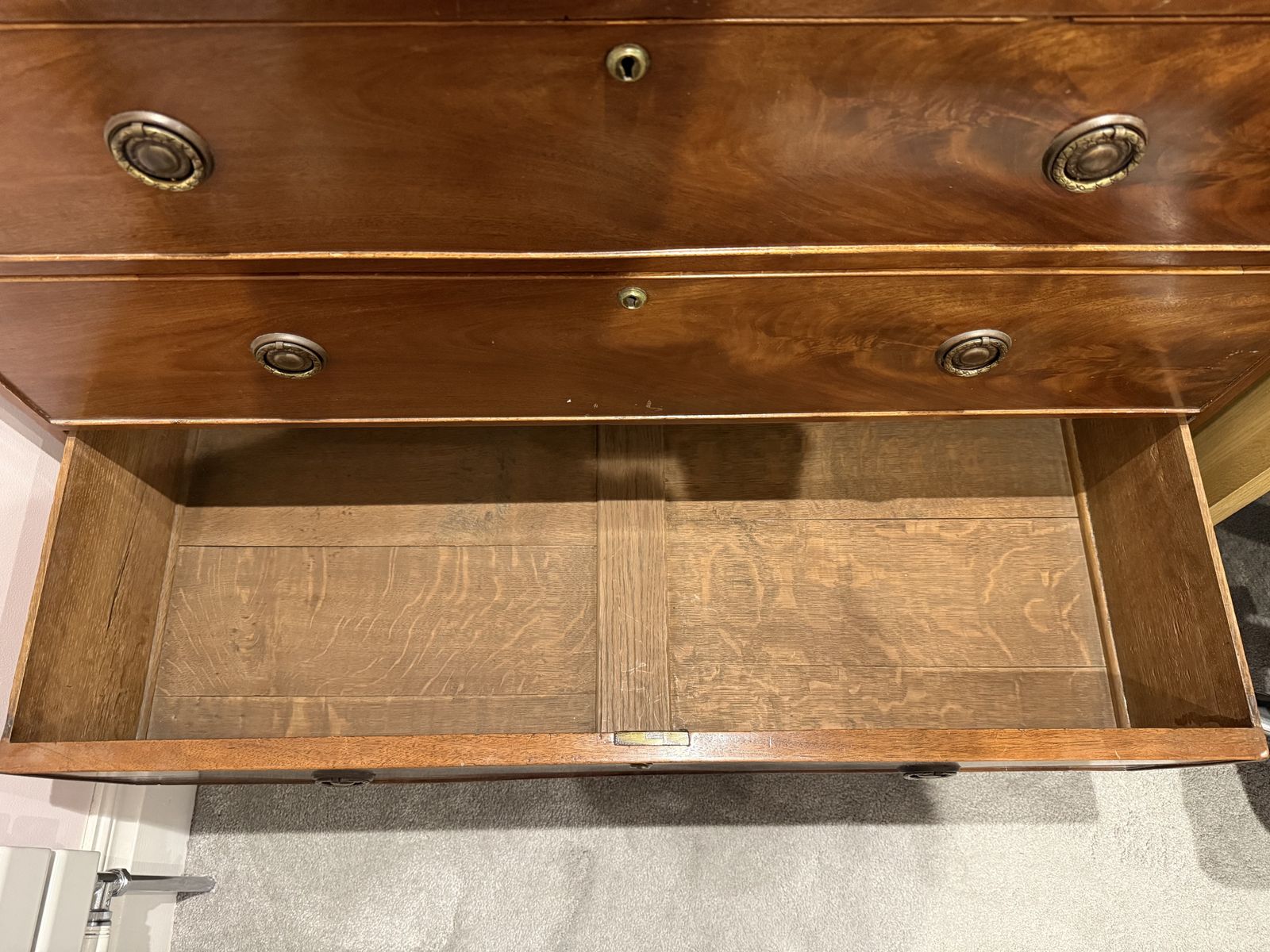 19th Century Mahogany Chest Of Drawers photo furniture