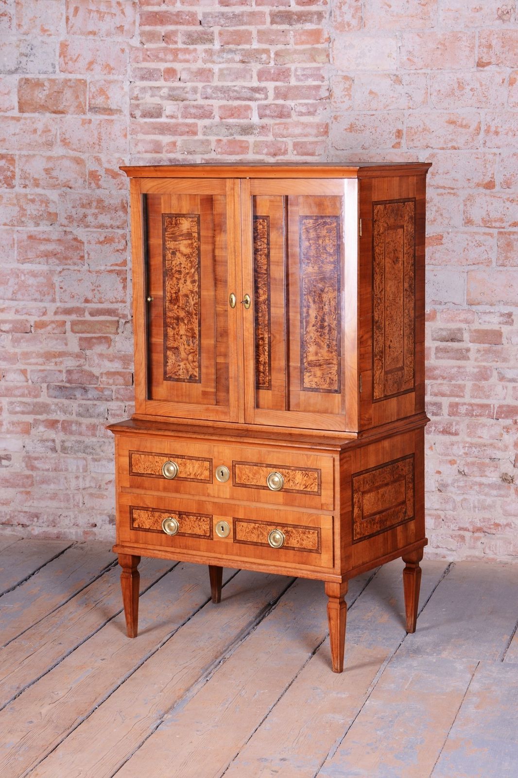 Restored Empire Sideboard, Cherry Wood, Revived Polish, Czech, 1790s photo Furniture