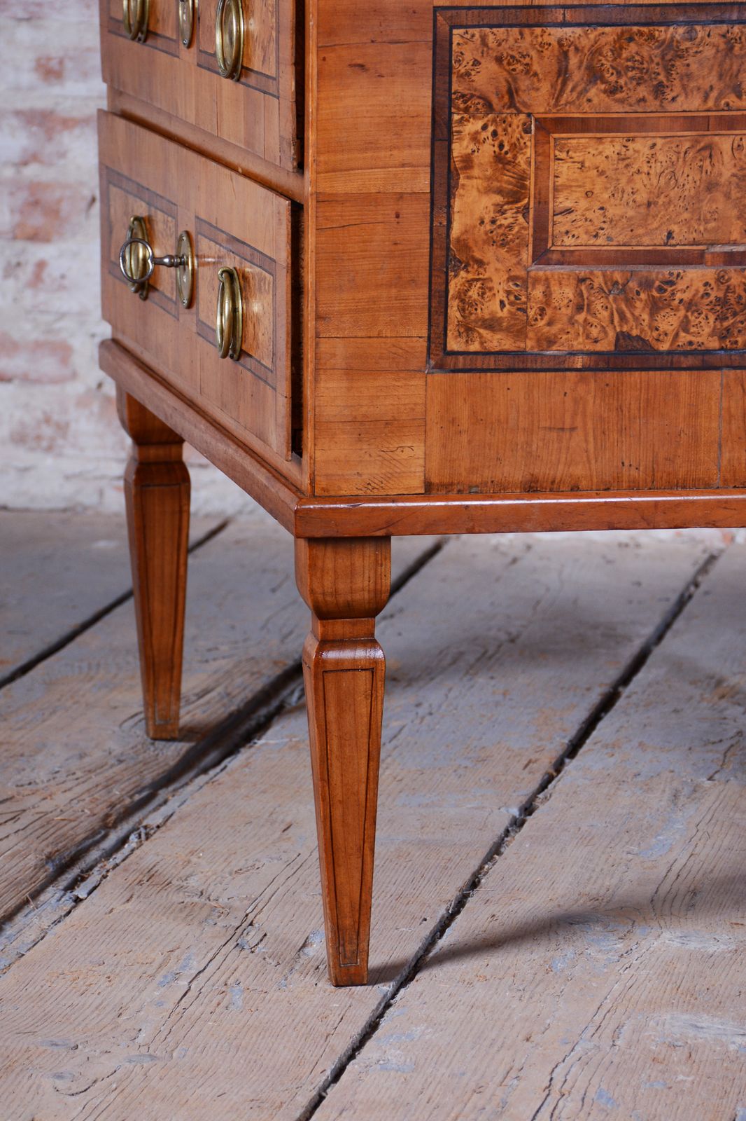 photo vintage Restored Empire Sideboard, Cherry Wood, Revived Polish, Czech, 1790s