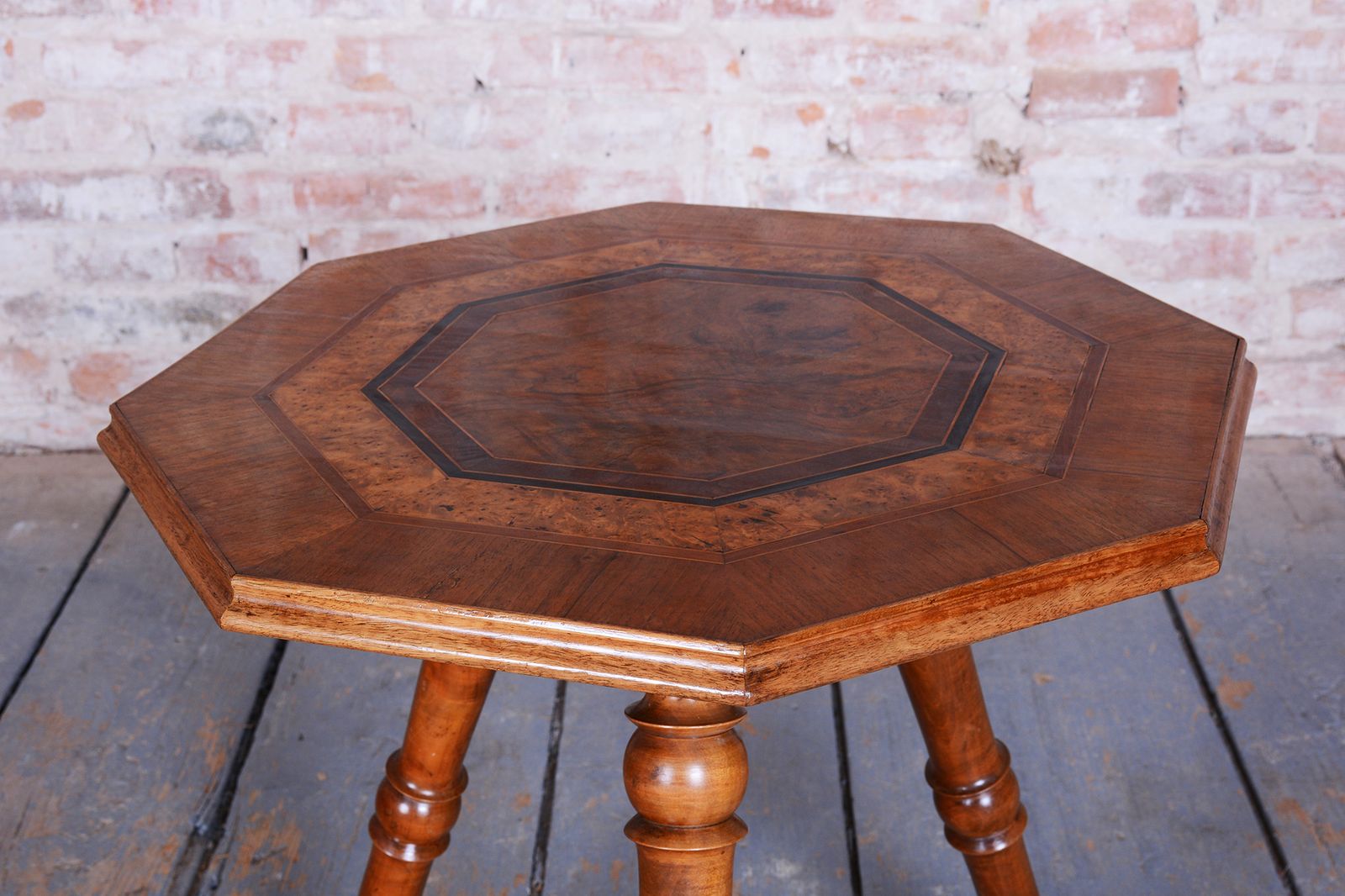 Restored Biedermeier Coffee Table, Cherry, Walnut, Revived Polish, Czech, 1870s photo 450.0