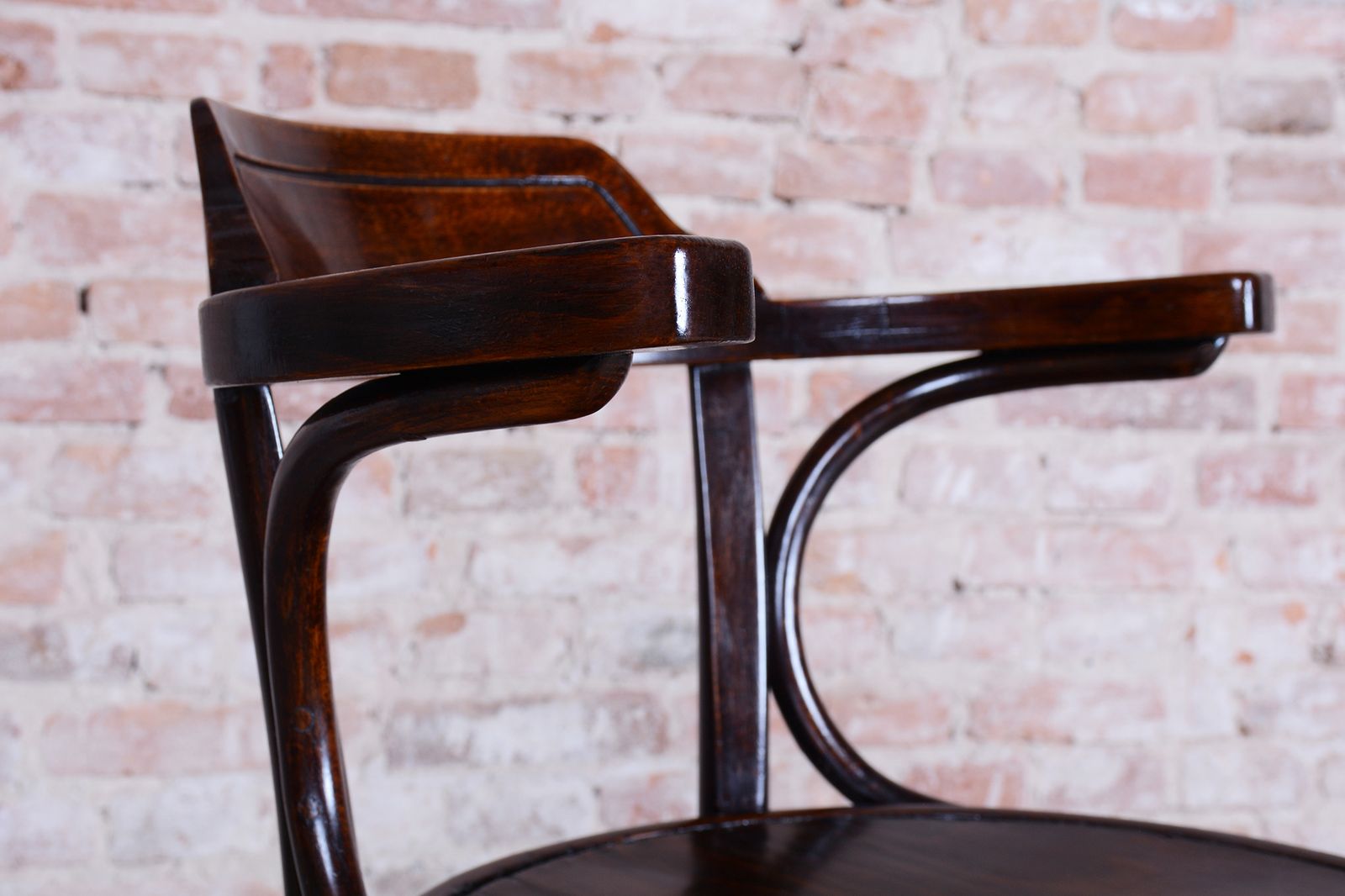 photo vinterior Restored Art Deco Chair, Beech Wood, Revived Polish, Czech, 1920s