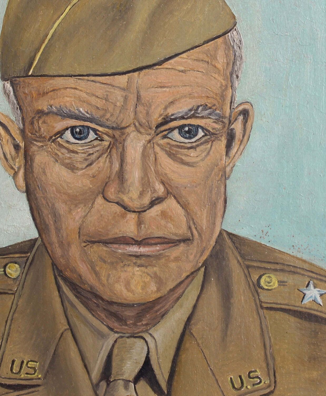 Portrait Of Dwight D. Eisenhower   French School (Circa 1950s) photo Art