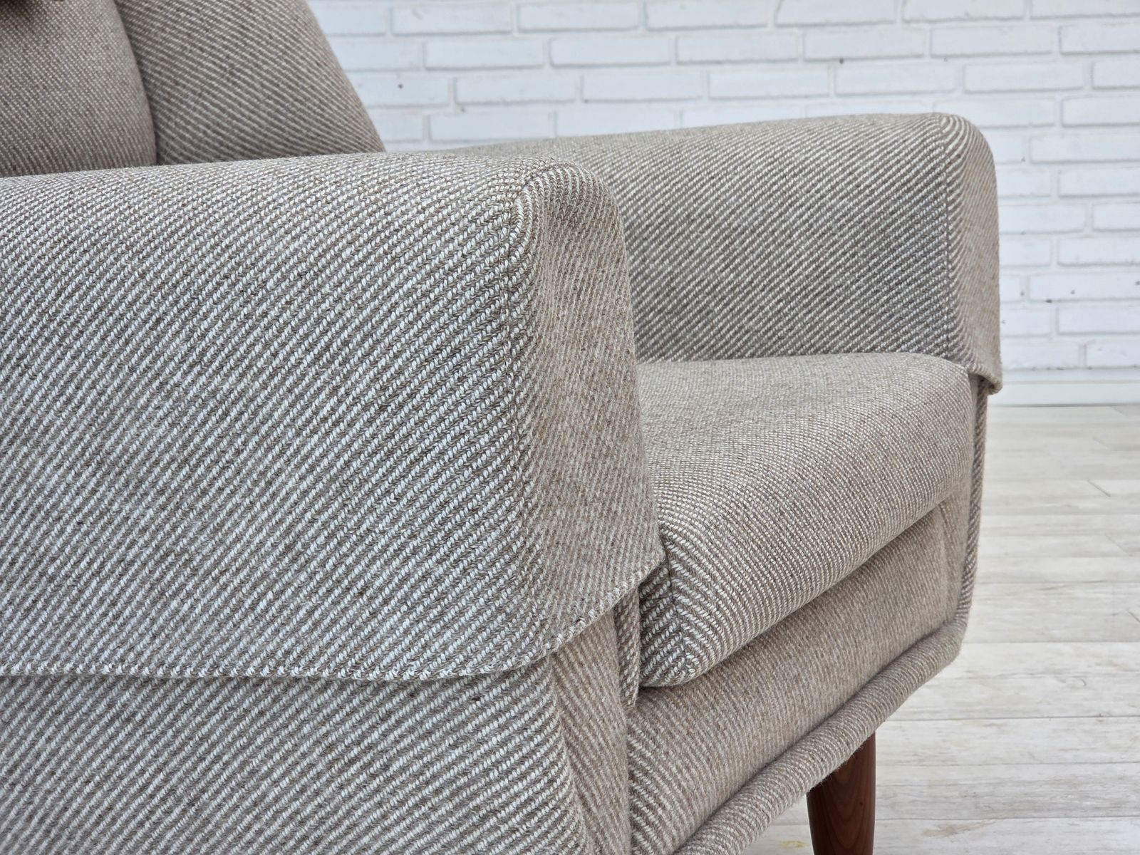 photo vinterior Ca. Jaren 1960, Deens Design Van Kurt østervig Voor Rolschau Møbler, Fauteuil Model 61.