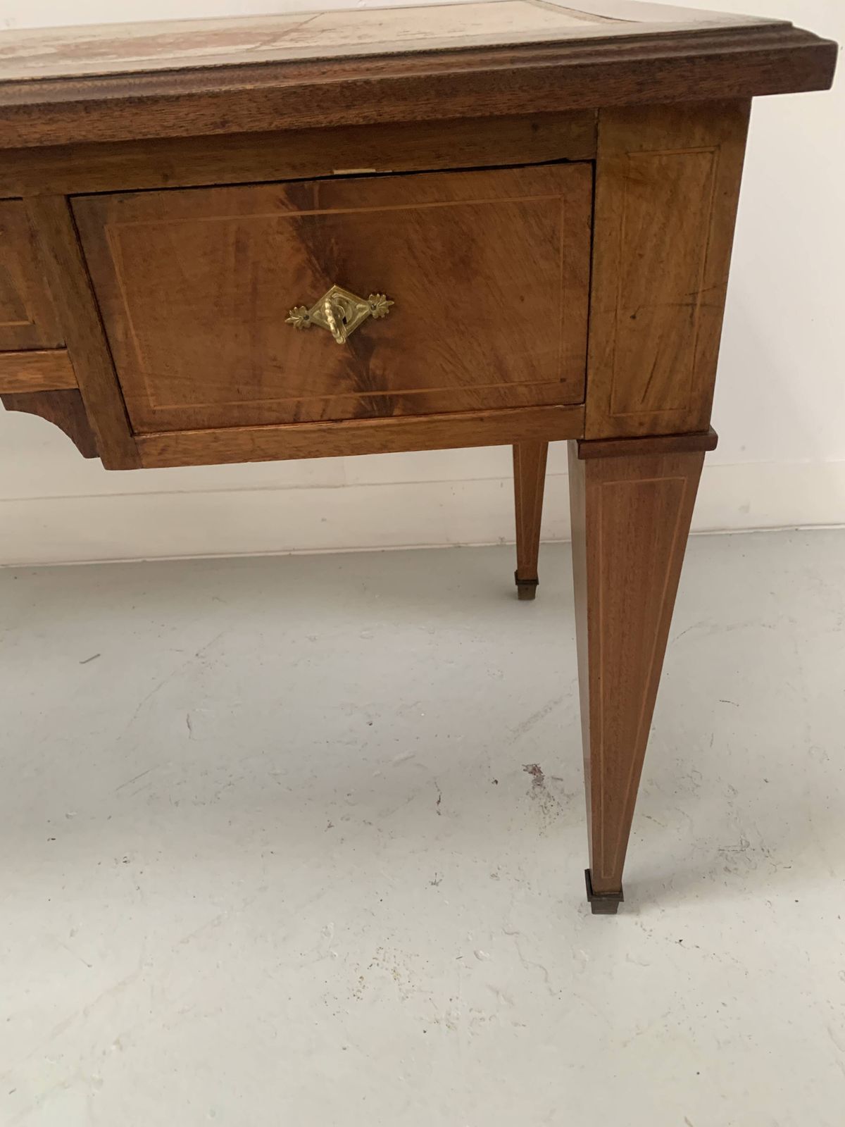 photo buy Directoire Style Desk In Mahogany And Veneer, 20th Century
