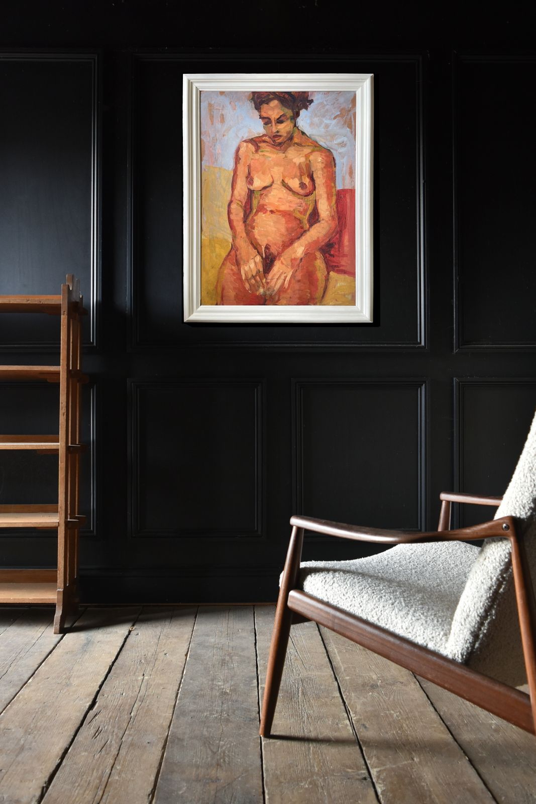 English Study Of A Nude. John Mitchell, Circa 1970 photo furniture