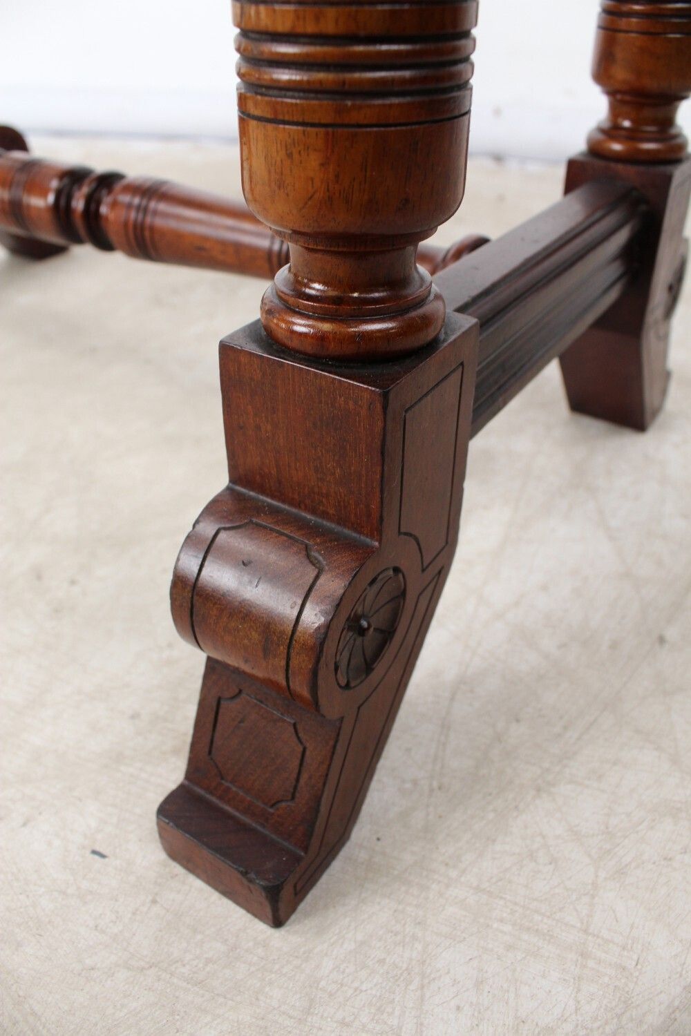 Furniture Small Victorian Aesthetic Movement Mahogany Side Table photo