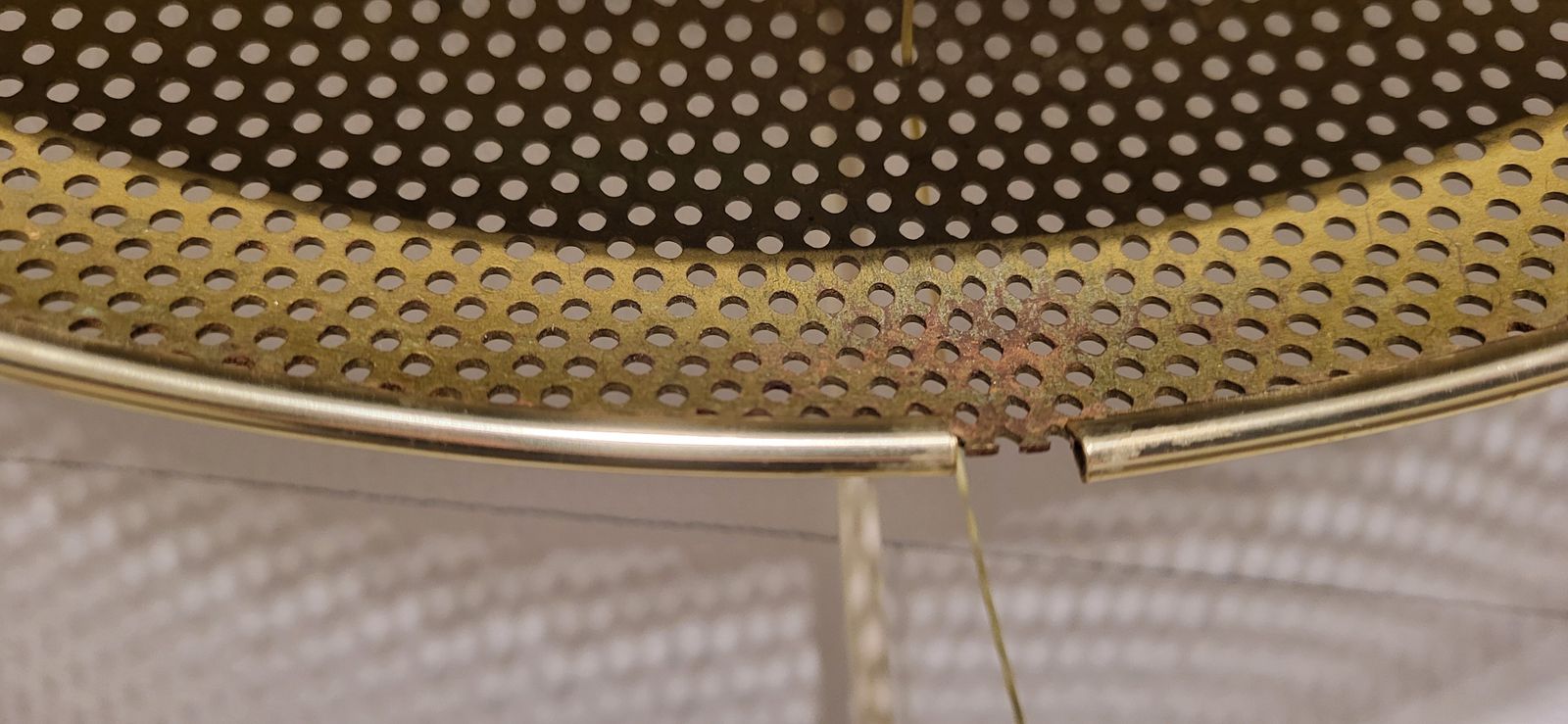 Mid Century Gold Perforated Backlit Mirror By Floris Fiedeldij, 1950s photo buy