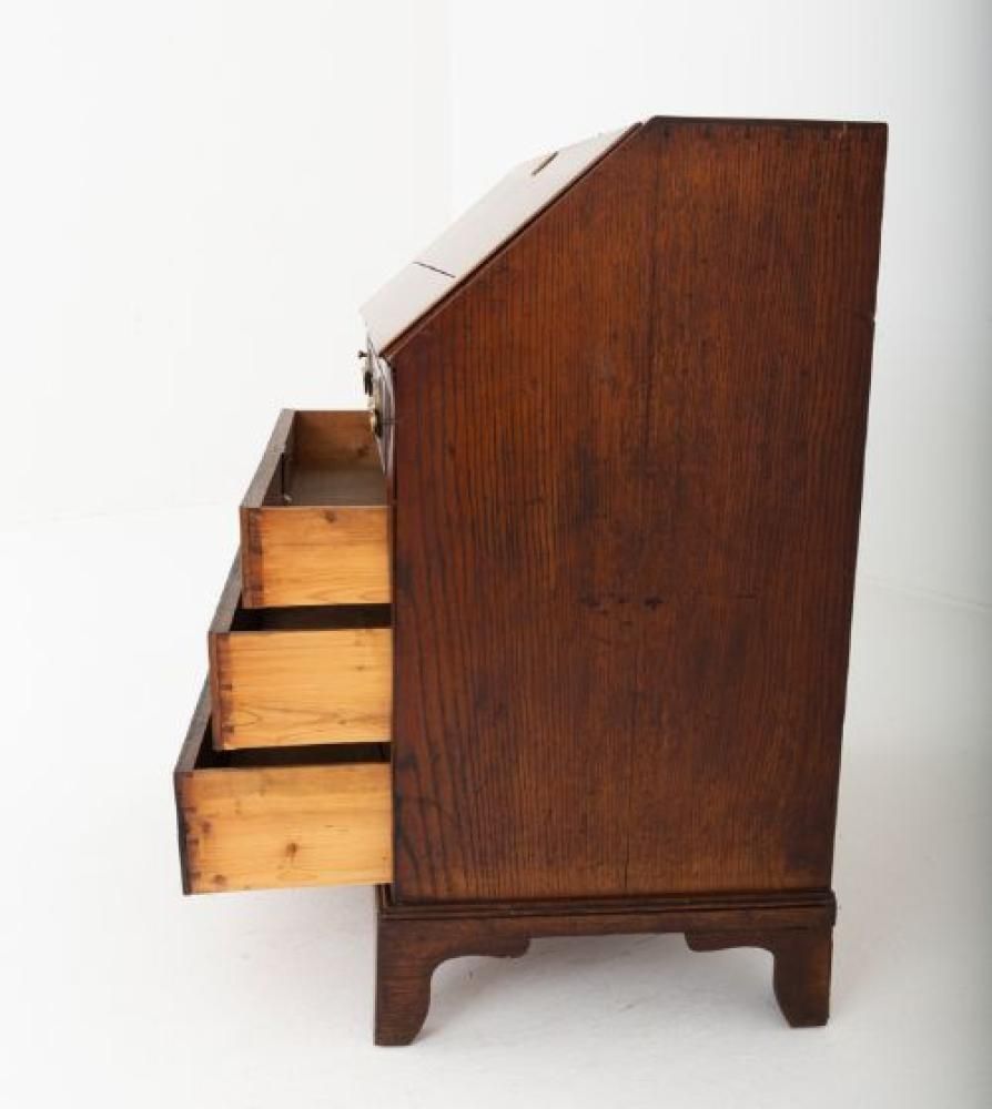 Georigian Bureau Desk Elm Period Antique photo furniture