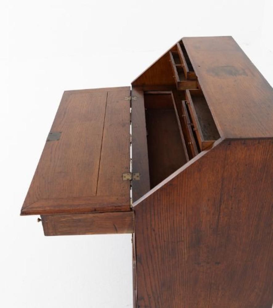 Georigian Bureau Desk Elm Period Antique photo vinterior