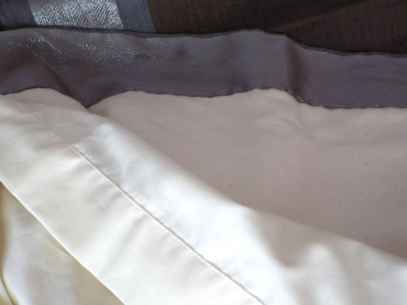 Huge Taupe Faux Silk Interlined Single Curtain Professionally Made High Quality Curtain Very Heavy Interlined Faux Silk Curtain 88"Lx152"W photo buy