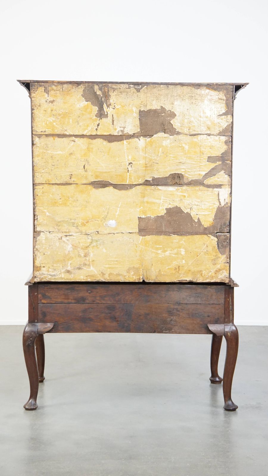 Beautiful, Charming Early 18th Century English Oak Cabinet/ Chest On Stand/ Highboy photo Furniture