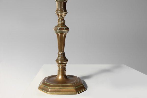 Antique French Copper Candleholders, 1800, Set Of 2 photo vinterior