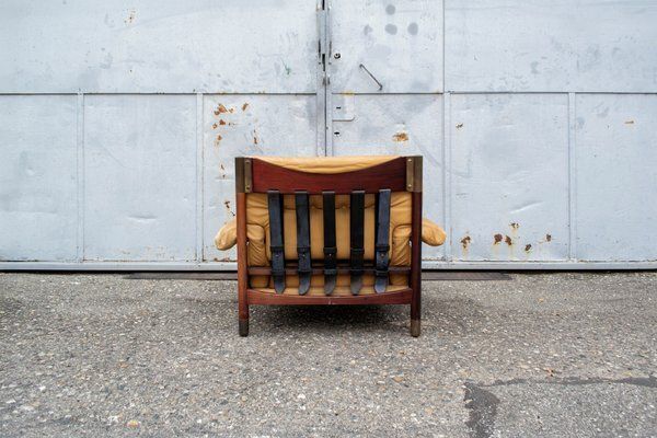 Sella Leather And Rosewood Chair With Ottoman By Carlo De Carli For Luigi Sormani, 1966, Set Of 2 photo Furniture