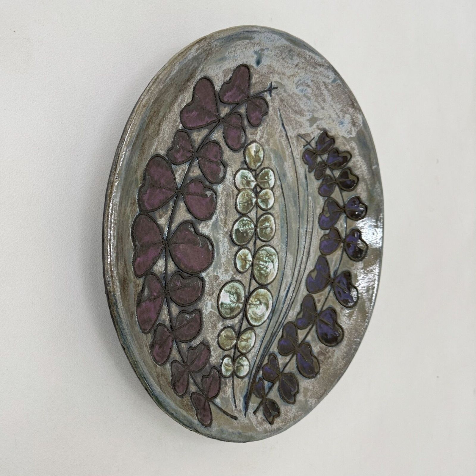Rusha Handarbeit Keramische Wandbord, Jaren 1970, Duitsland