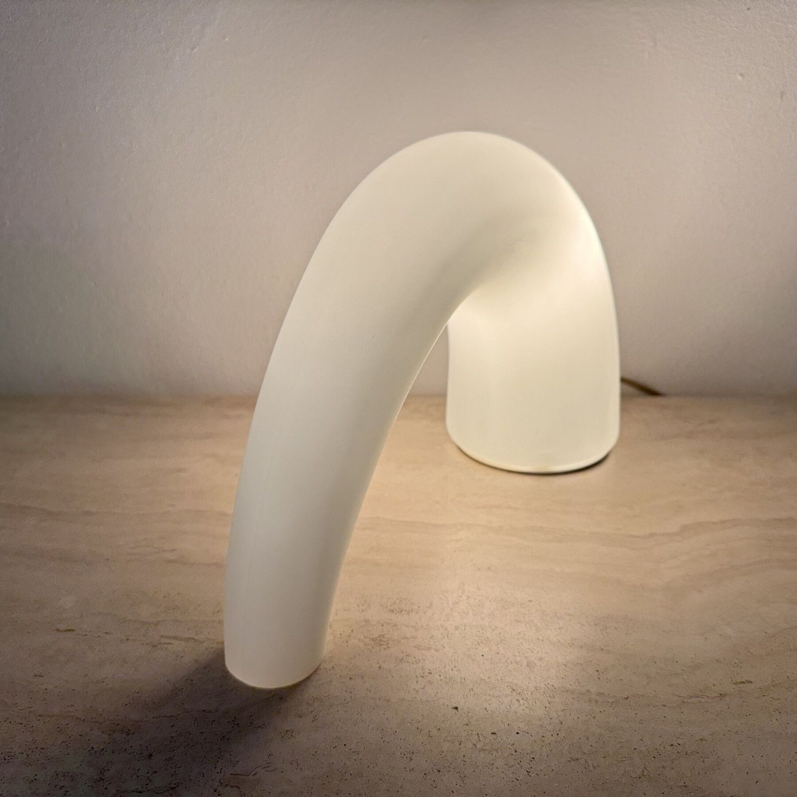 Fontana Arte Thor Glass Table Lamp , 1980s Italy photo for sale