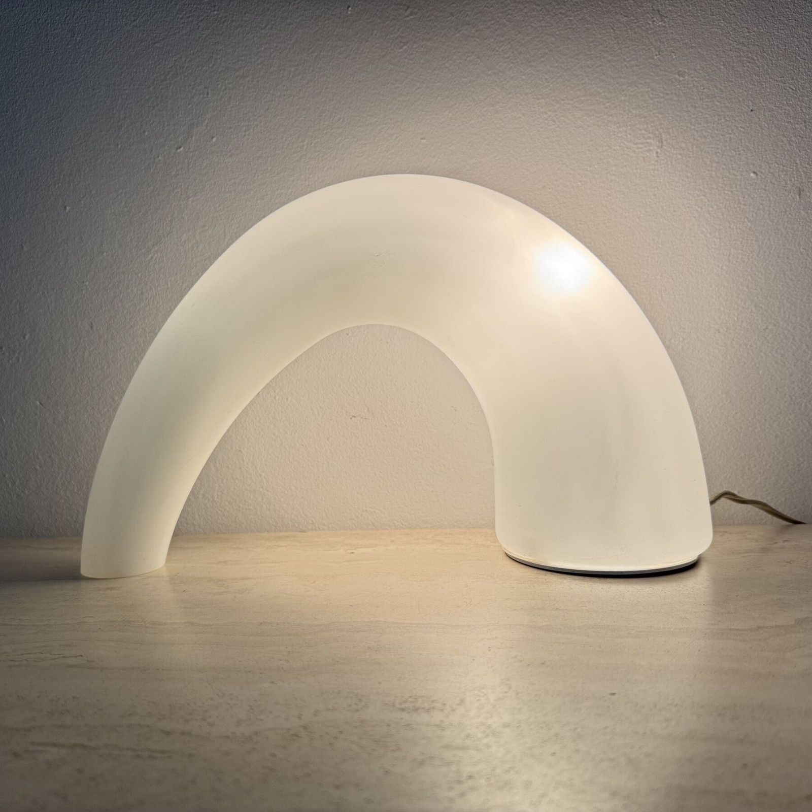 Fontana Arte Thor Glass Table Lamp , 1980s Italy photo Lighting
