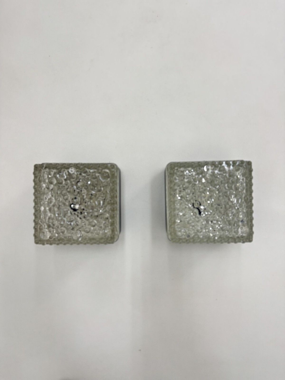 Set Of 2 Staff Leuchten Bubble Glass Wall Lamps , 1970s Germany