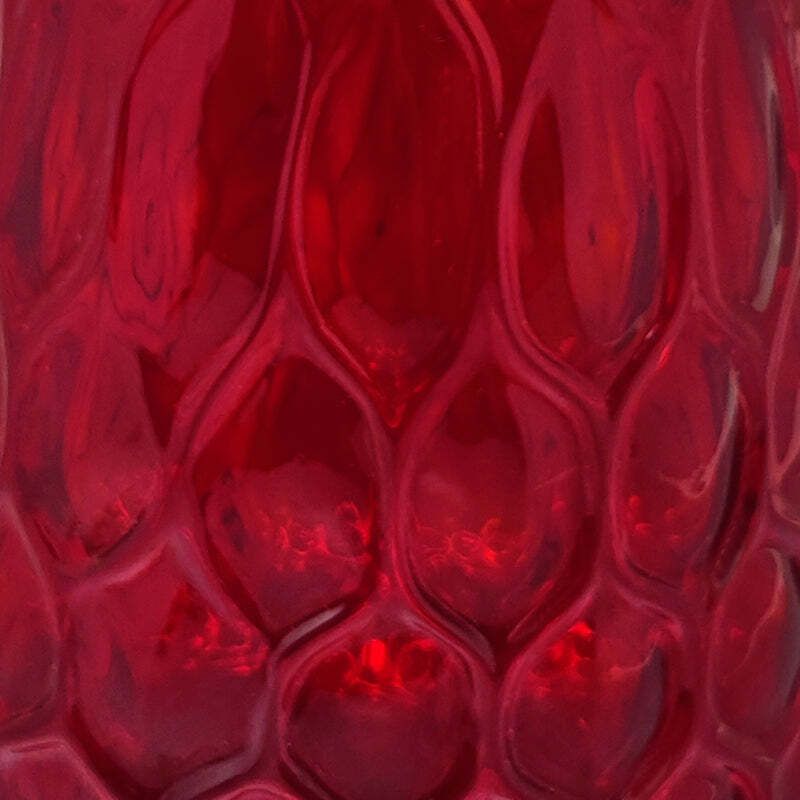 1960s Gorgeous Red Vase In Murano Glass By Ca Dei Vetrai. Made In Italy photo vinterior