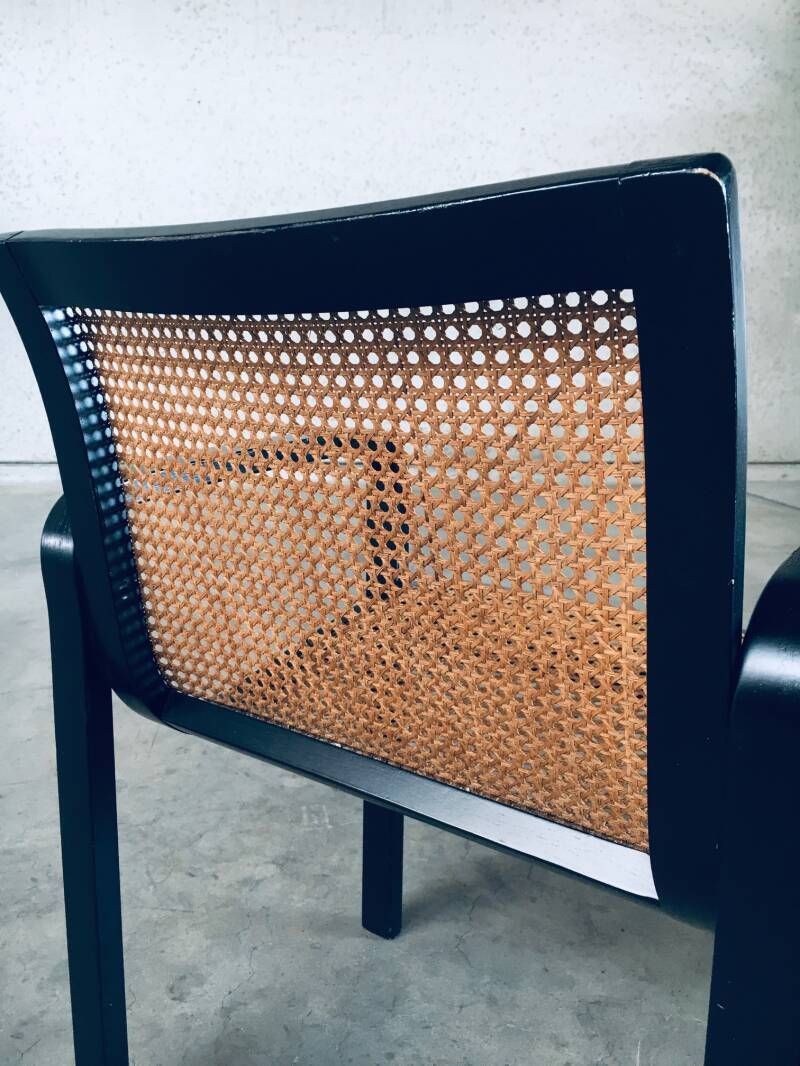 photo furniture 1970's Italian Design Bentwood & Webbing Armchair