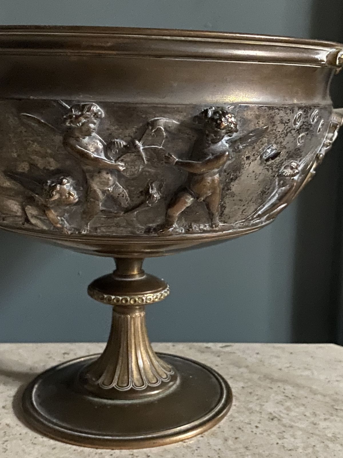 A French 19th Century Bronze Tazza By Ferdinand Barbedienne photo 495.0