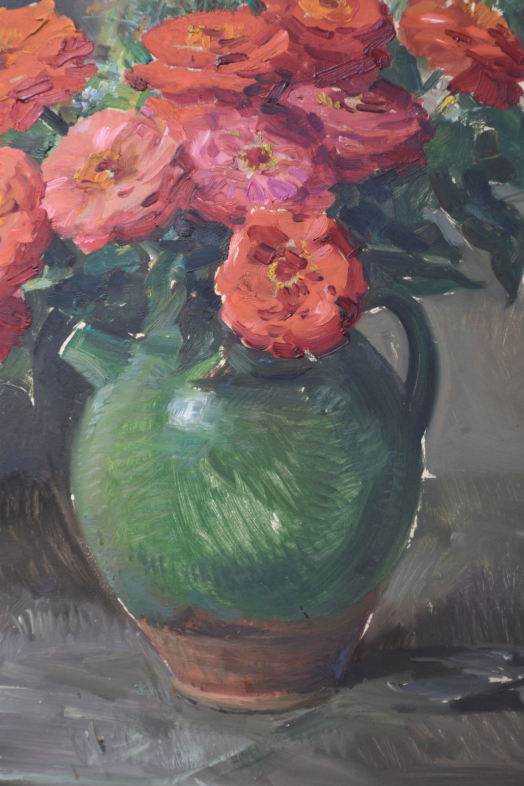 Jean Chaleyé, Flowers In A Green Vase (Circa 1920) photo for sale