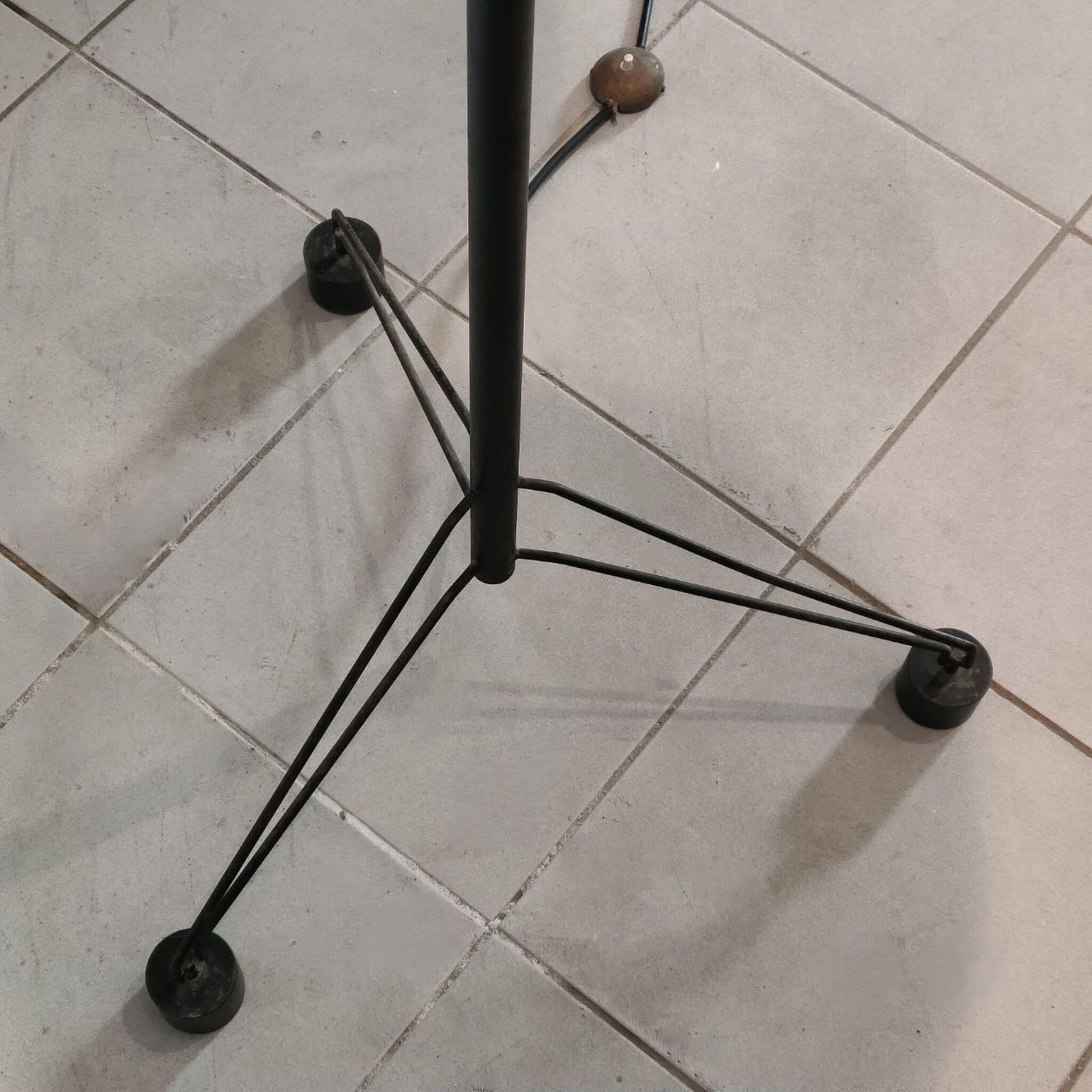 photo for sale Mid Century Modern Brass Floor Lamp By Bruno Gatta For Stilnovo, Italy, 1950s