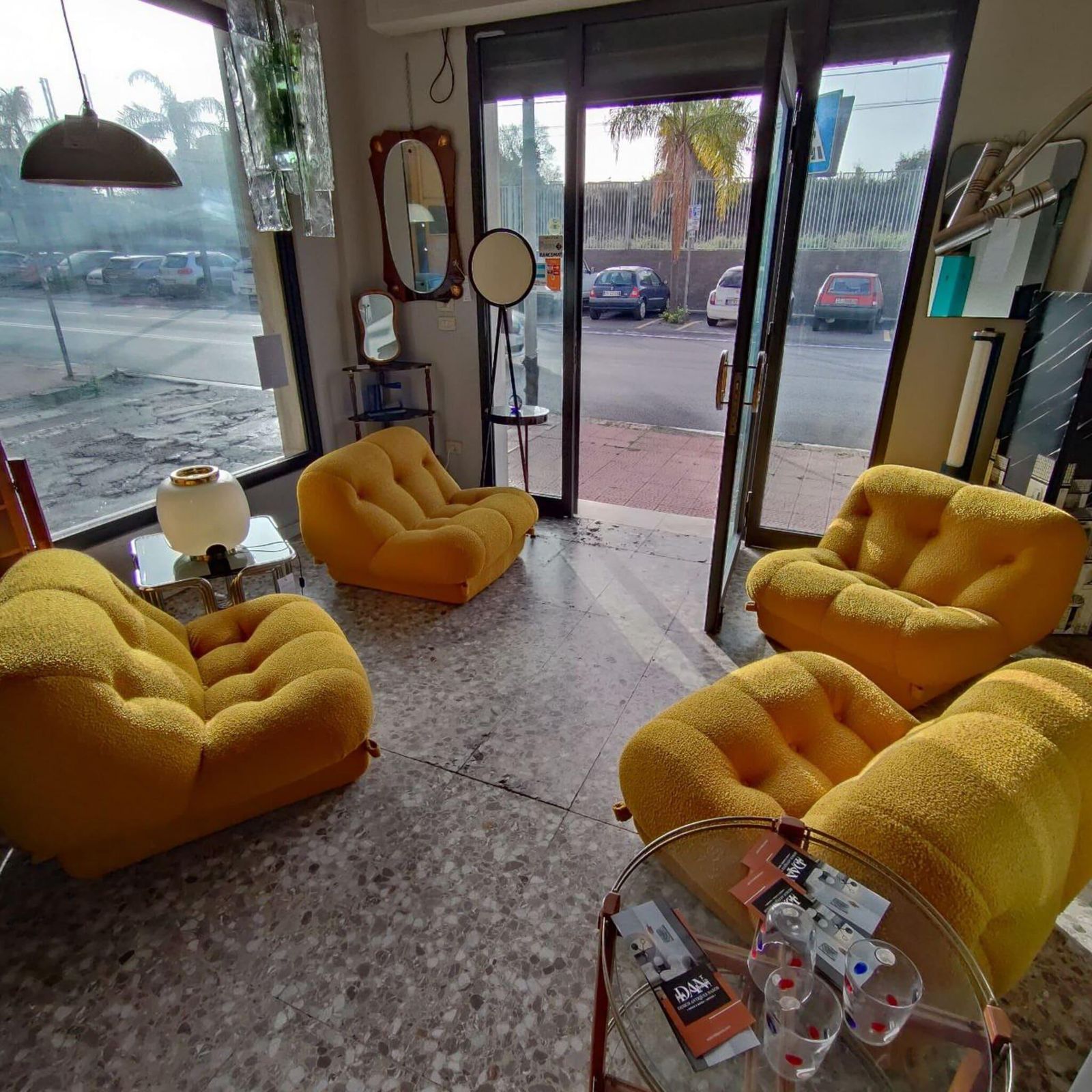Set Of 4 Seater Modular Sofa Rino Maturi For Mimo Padova Nuvolone, Italy 70s photo furniture