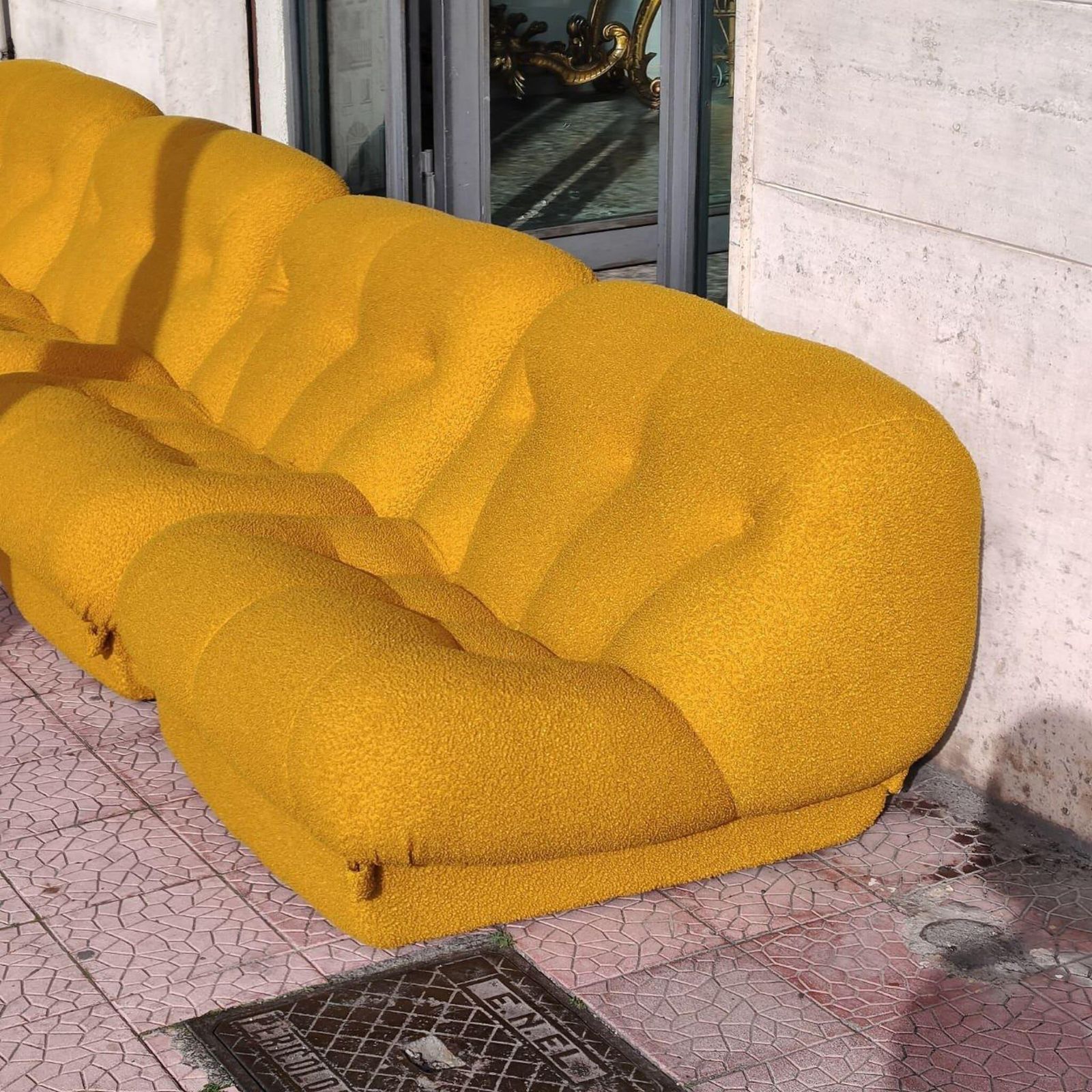 Set Of 4 Seater Modular Sofa Rino Maturi For Mimo Padova Nuvolone, Italy 70s photo 6577.0