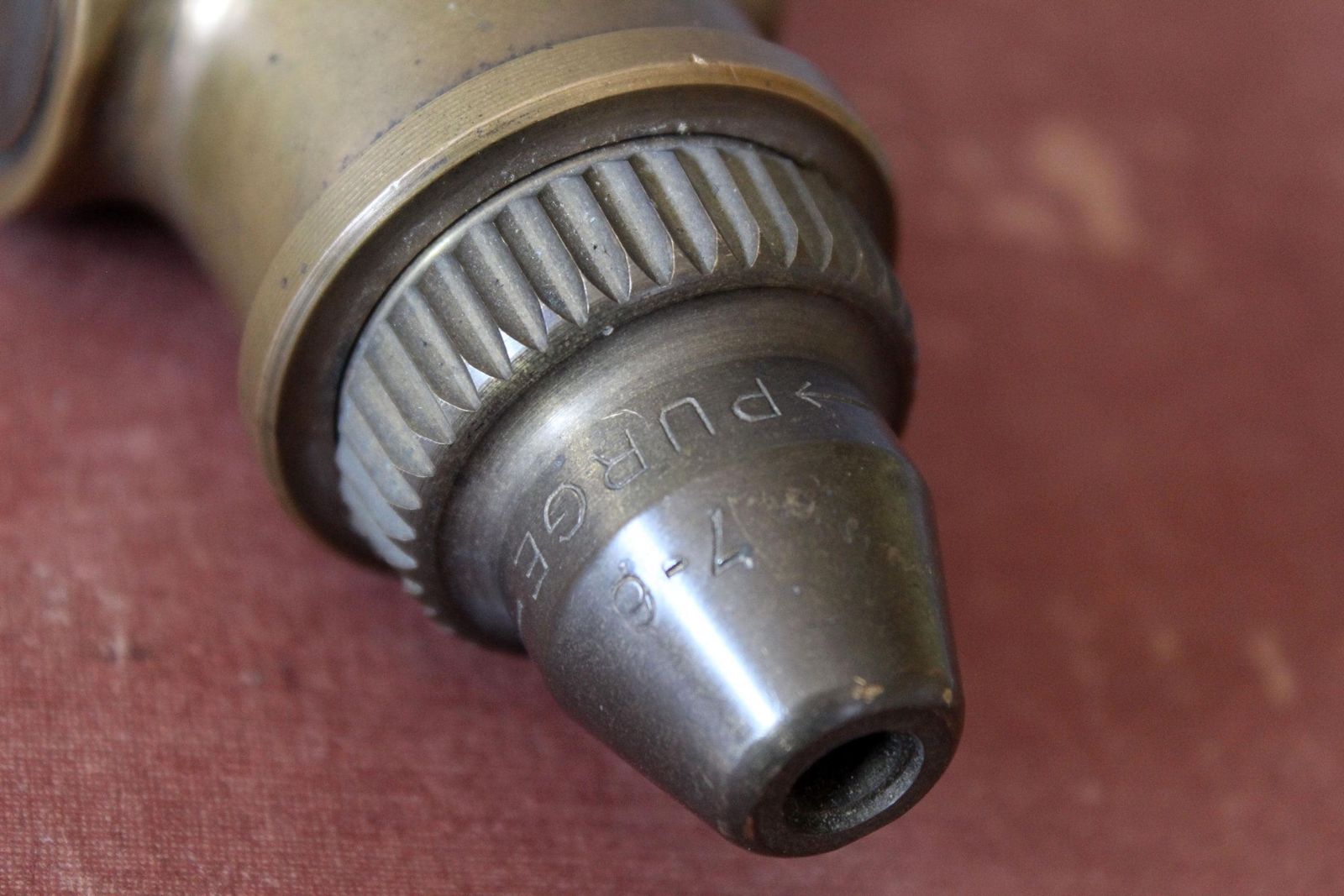 Antique French Bronze Fire Hose Nozzle, A. Dubois, Fireman, Fire Fighter, Industrial, Fire Truck Part Sapeurs Pompiers, Shutoff Mechanism photo for sale